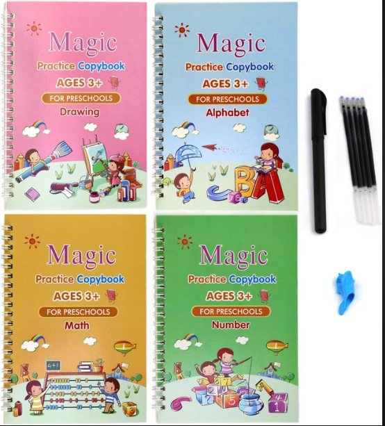 SET DE 4 LIBROS PARA CALIGRAFÍA